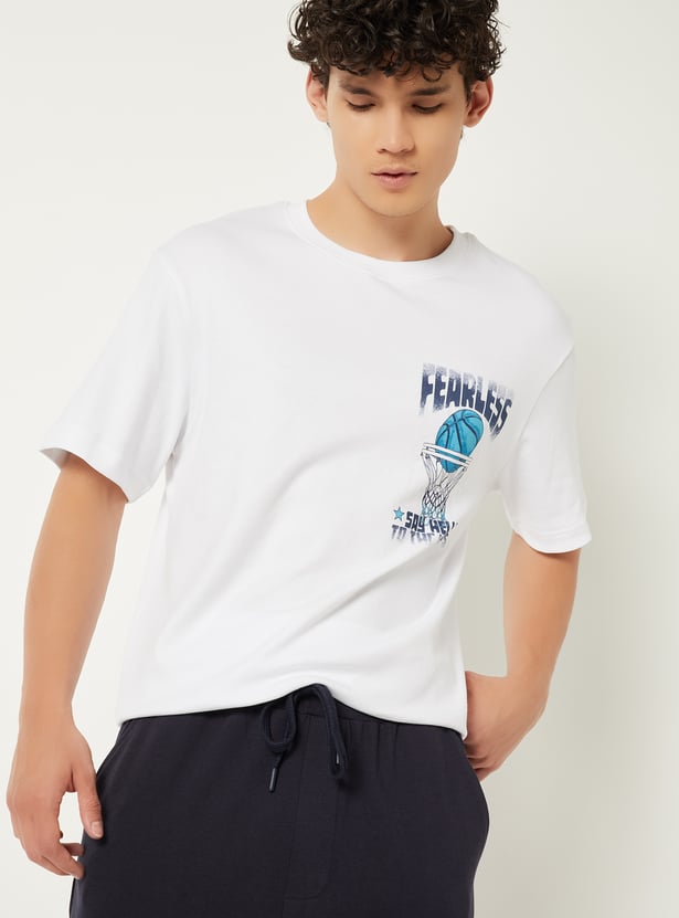Men Printed Sports T-shirt