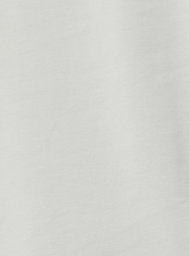 Men Solid Hooded Oversized Sports T-shirt