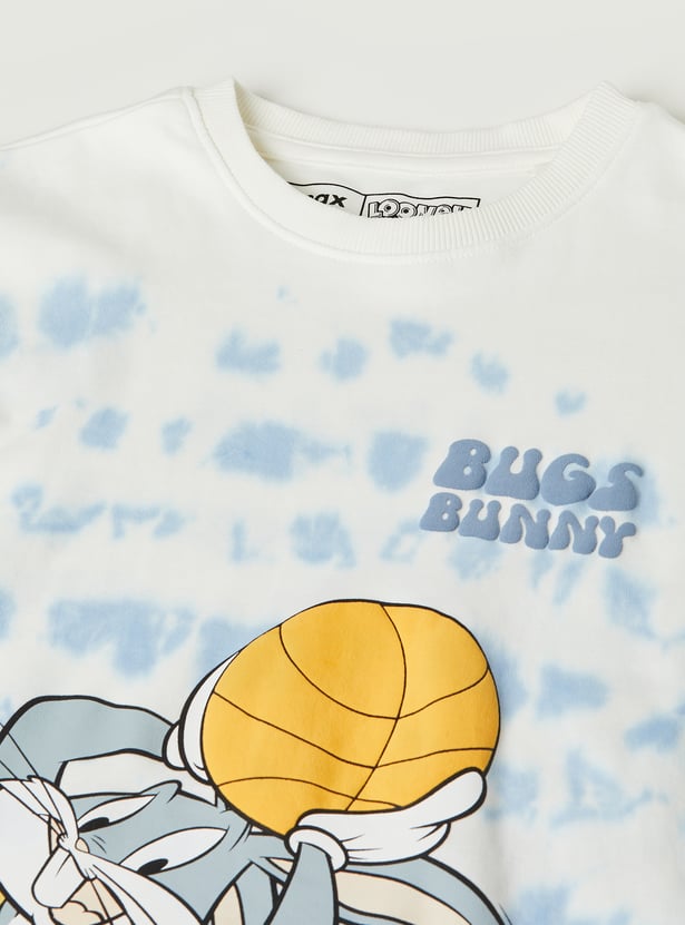 Boys Bugs Bunny Print T-shirt