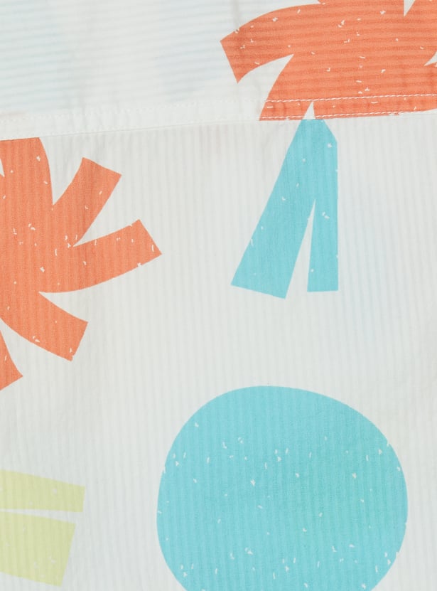 Boys Printed Shorts Set