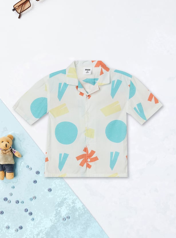 Boys Printed Shorts Set