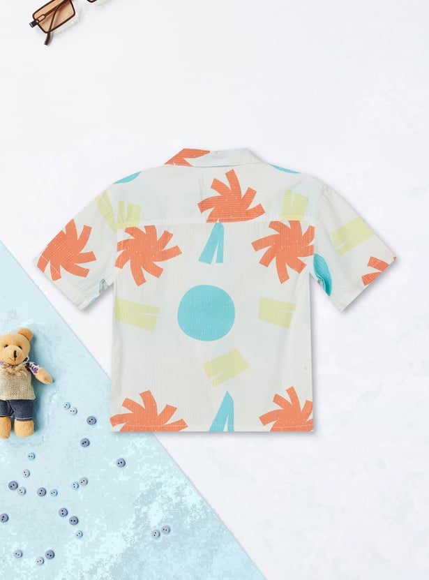 Boys Printed Shorts Set