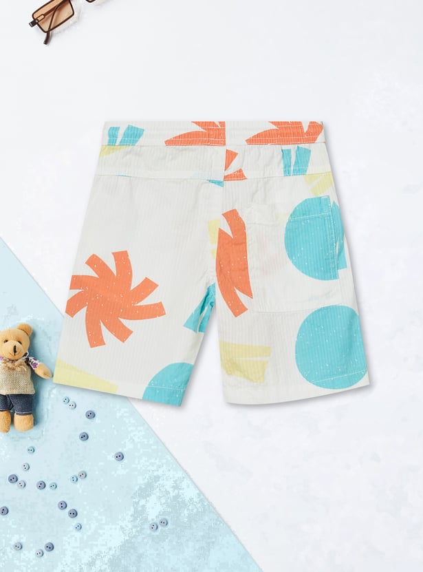 Boys Printed Shorts Set
