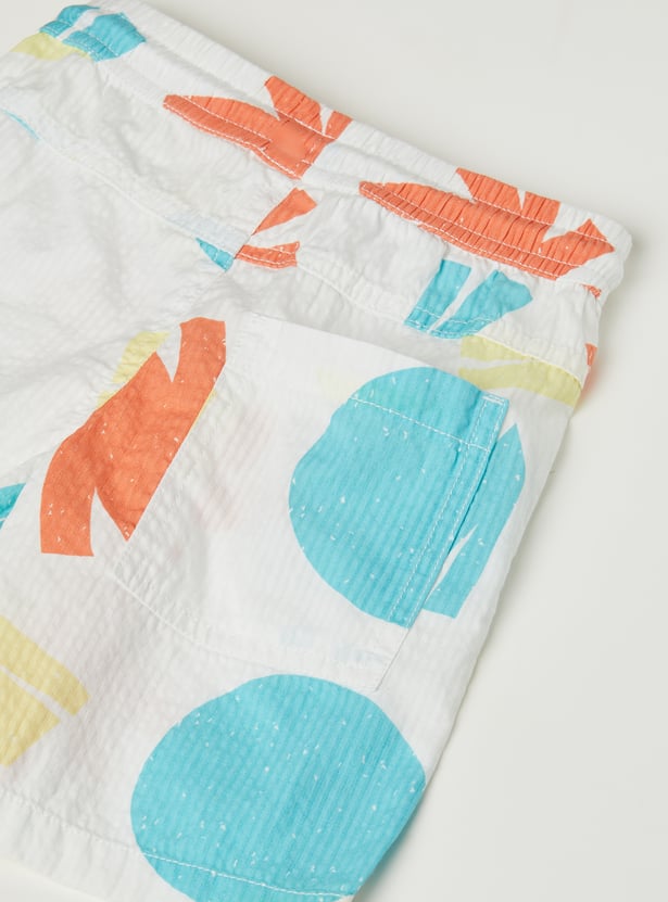 Boys Printed Shorts Set