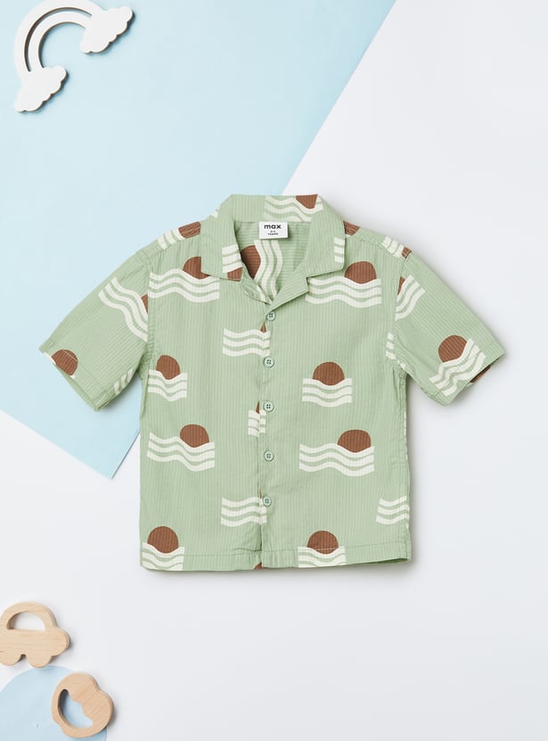 Boys Printed Shorts Set