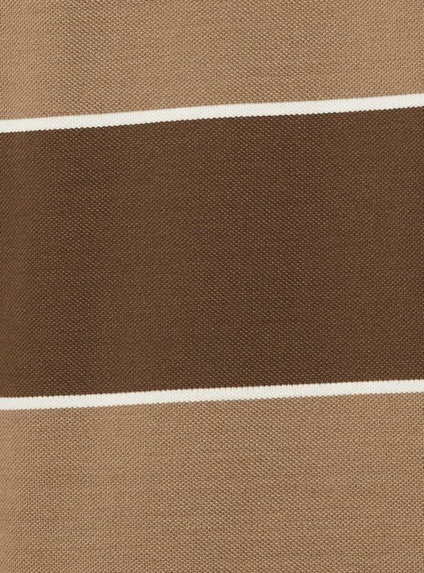 Men Striped Polo T-shirt