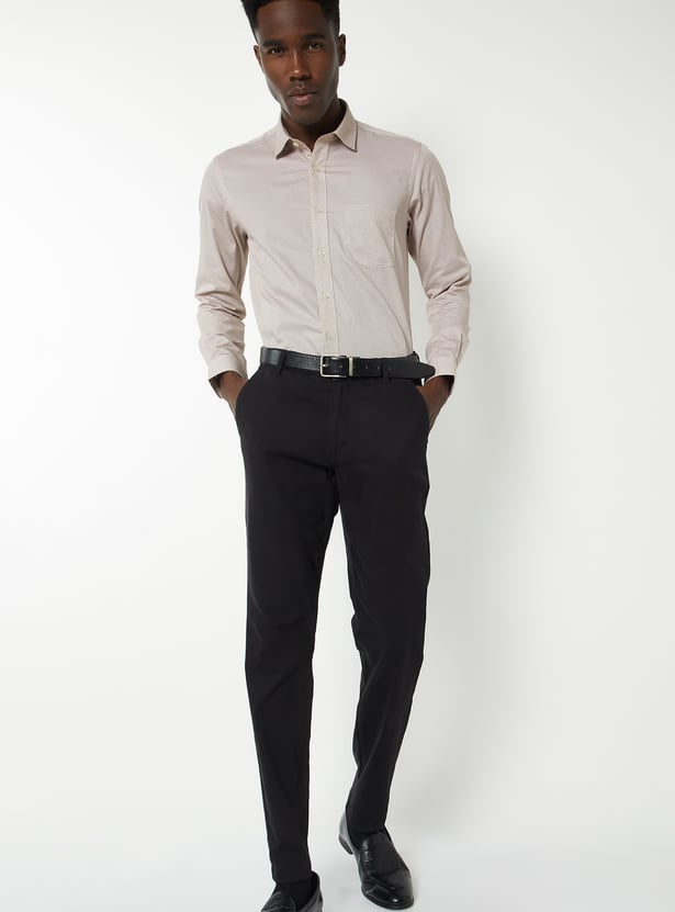 Men Printed Slim Fit Formal Shirt