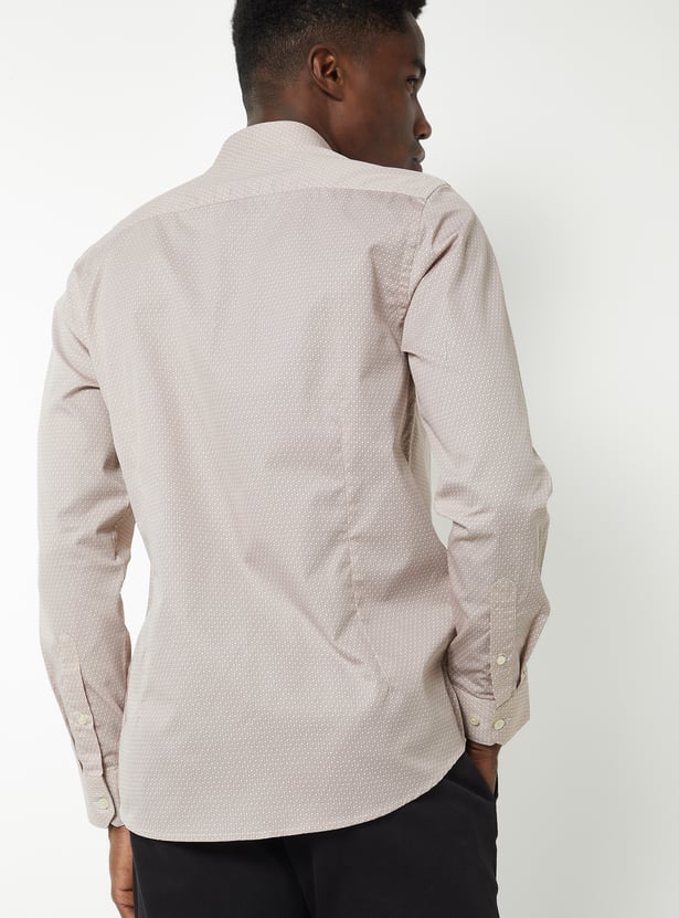 Men Printed Slim Fit Formal Shirt