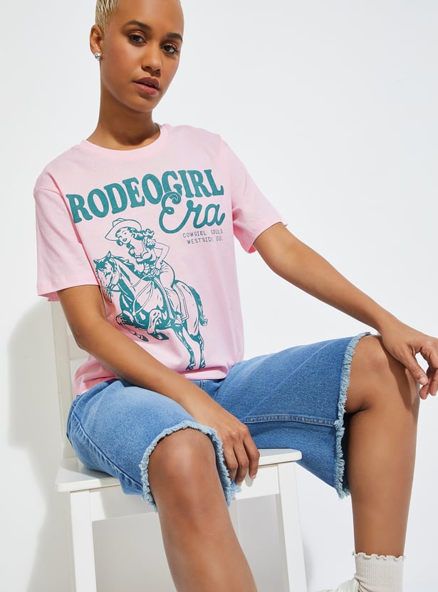 ALAYA F x URB_N Women Printed T-shirt