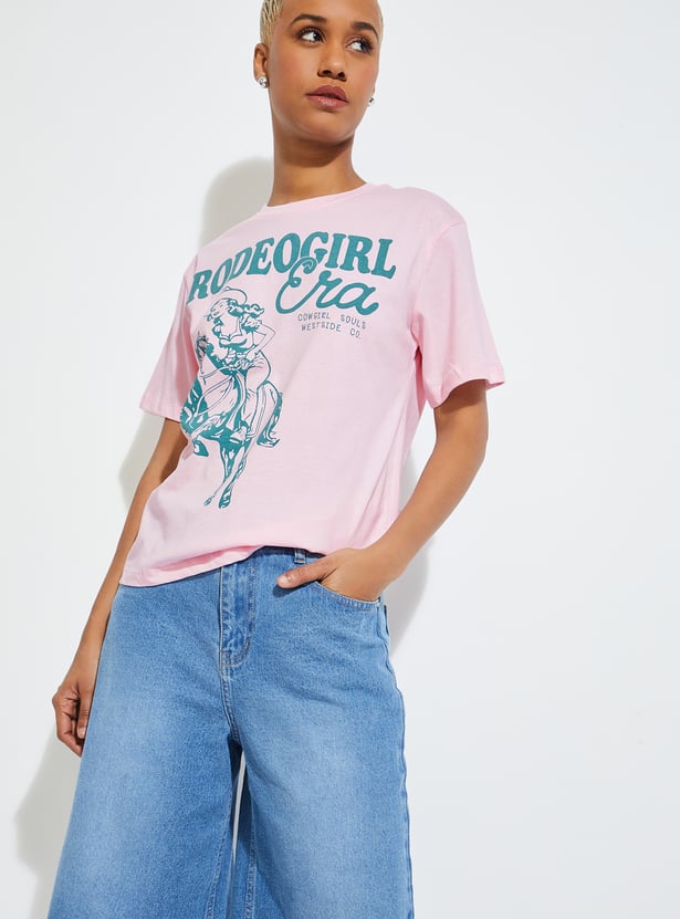 ALAYA F x URB_N Women Printed T-shirt