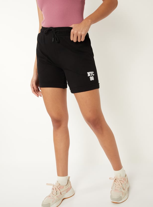 Women Printed Athleisure Shorts