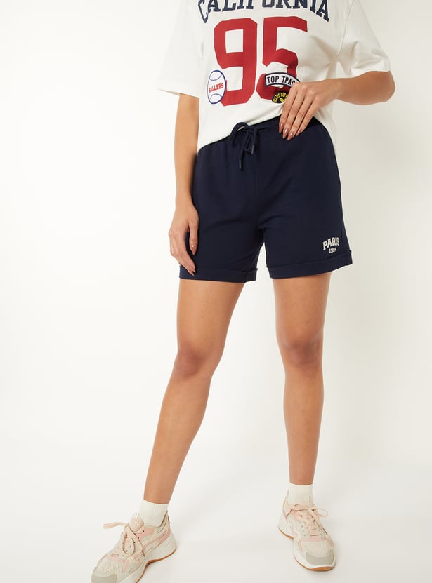 Women Printed Athleisure Shorts