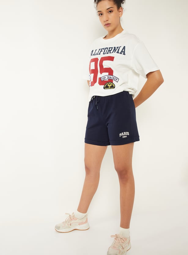 Women Printed Athleisure Shorts