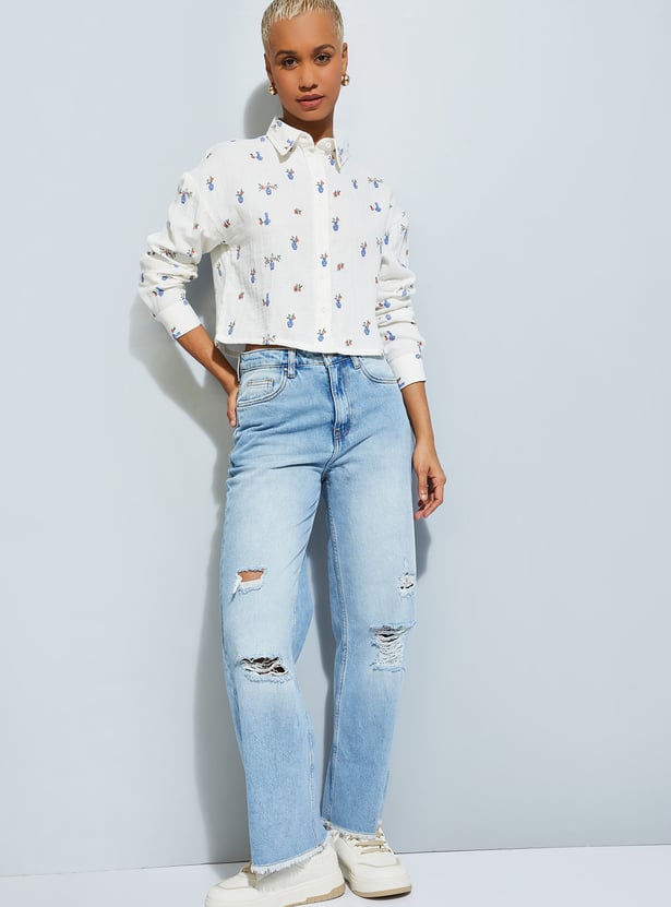 URB_N Women Printed Shirt