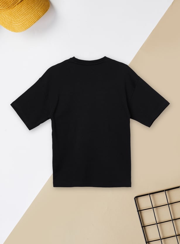 Boys Naruto Print Oversized T-shirt