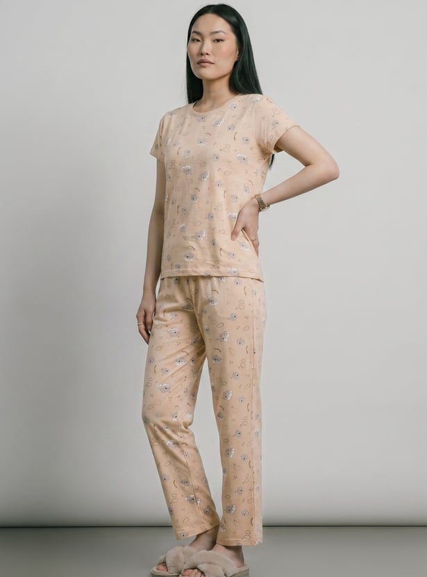 Women Printed PJ Set