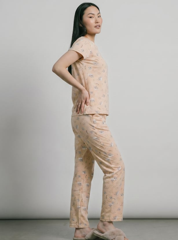 Women Printed PJ Set