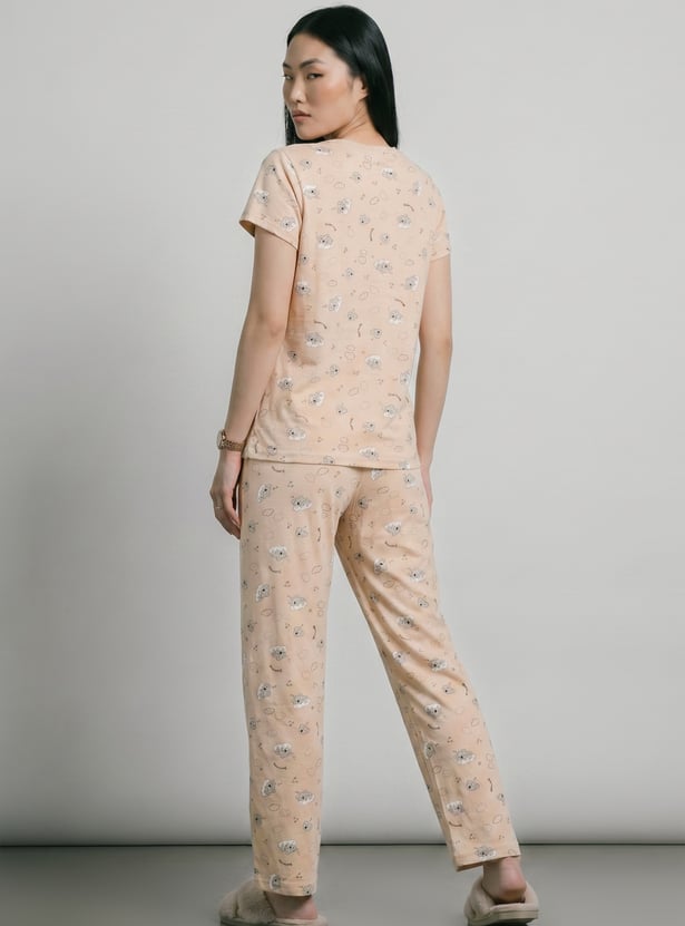 Women Printed PJ Set