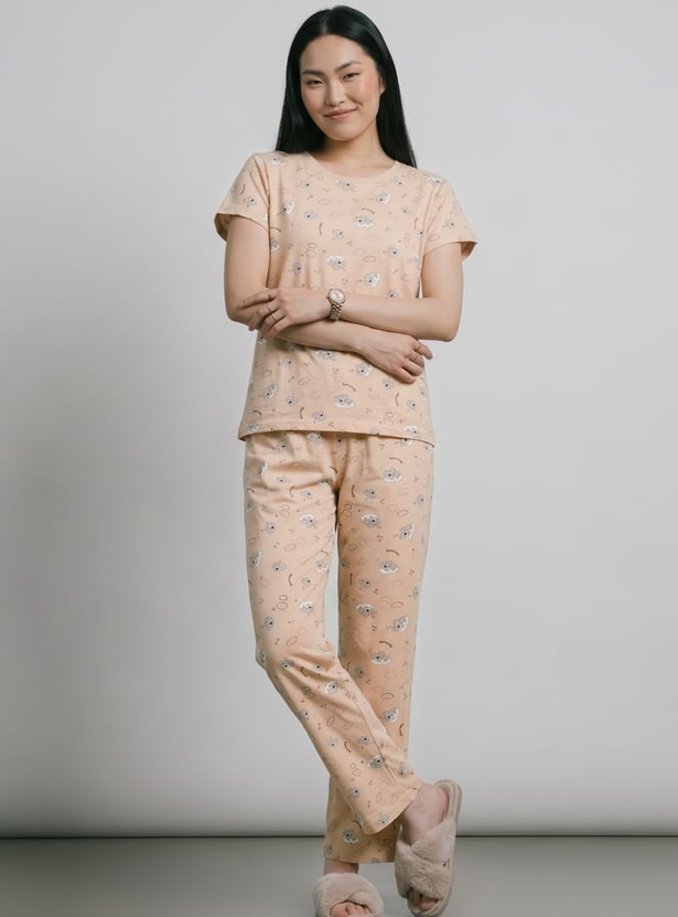Women Printed PJ Set