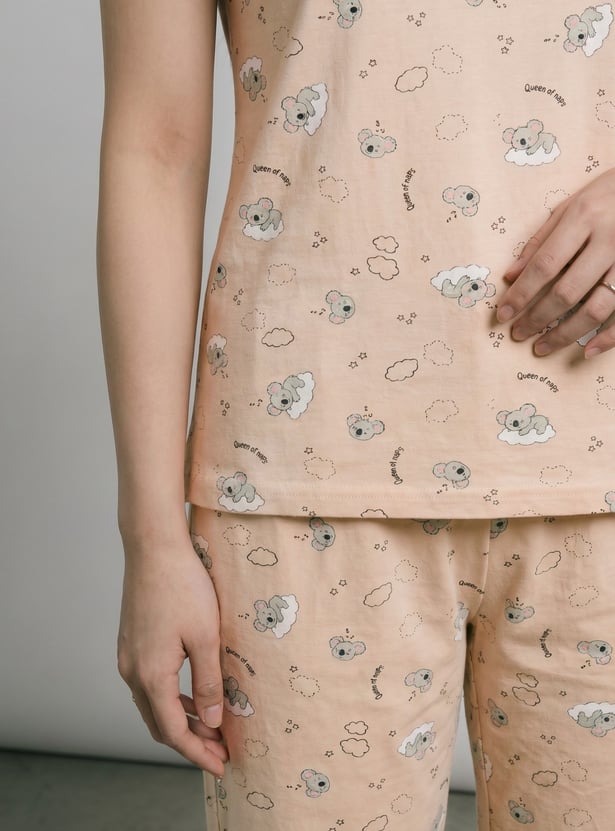 Women Printed PJ Set