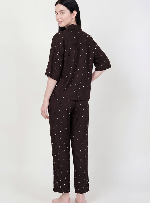 Women Printed PJ Set