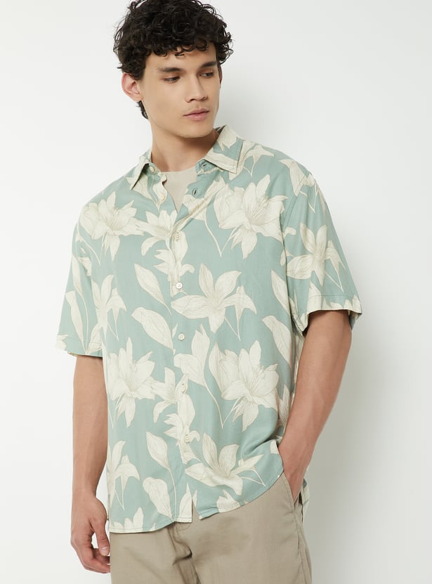 Men Floral Printed Regular Fit Shirt