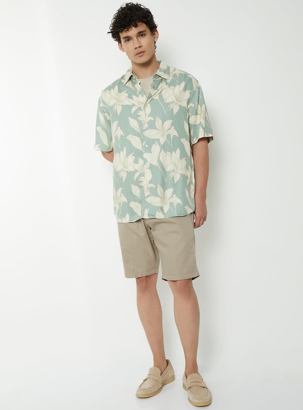 Men Floral Printed Regular Fit Shirt