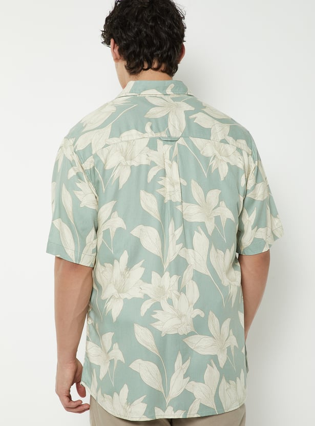 Men Floral Printed Regular Fit Shirt