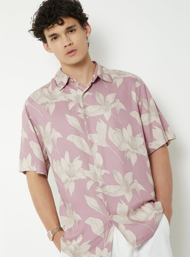 Men Floral Printed Regular Fit Shirt