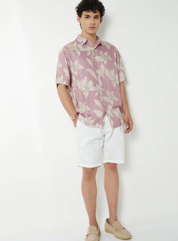Men Floral Printed Regular Fit Shirt