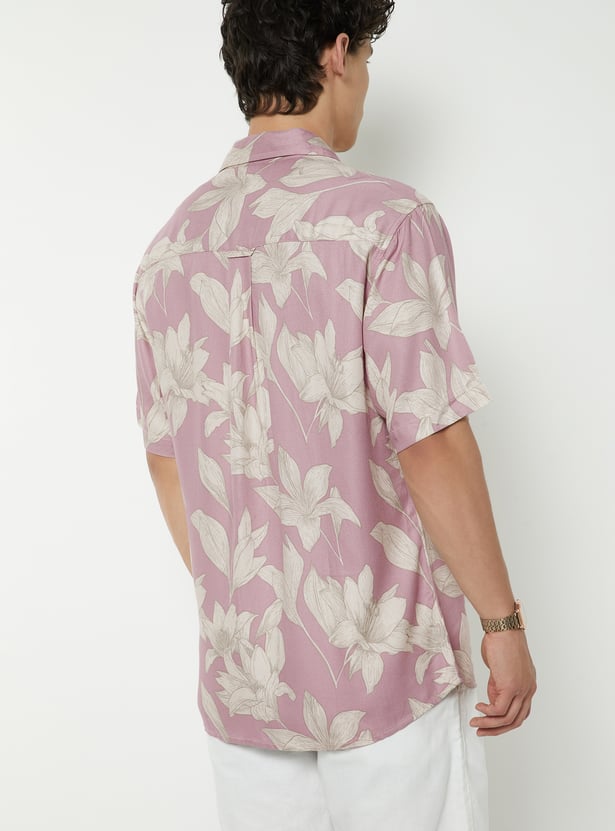 Men Floral Printed Regular Fit Shirt