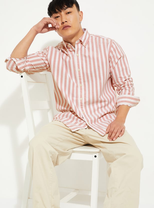 Men Soft Touch Regular Fit Oxford Shirt