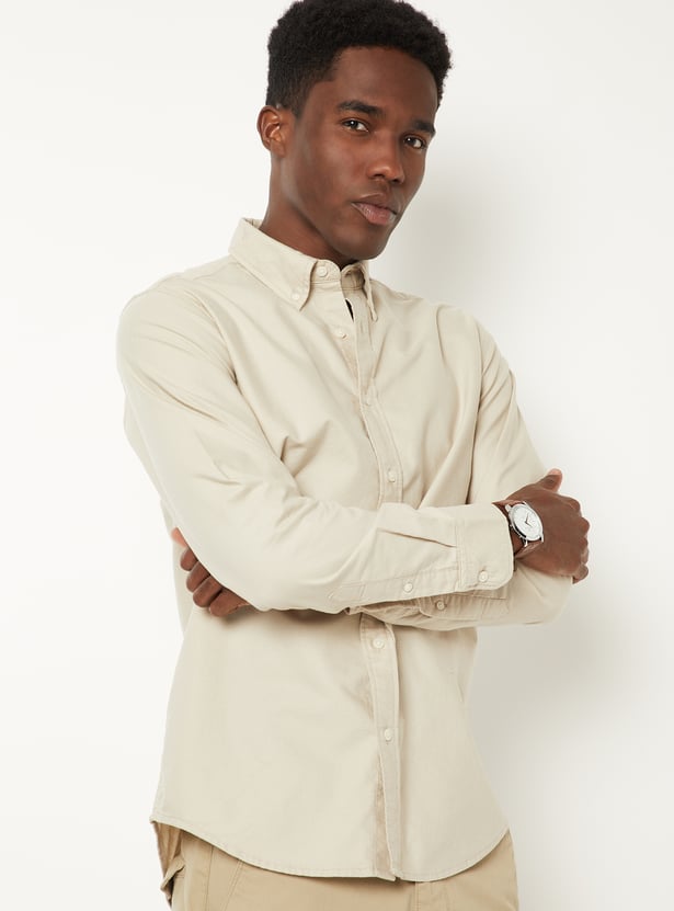 Men Soft Touch Regular Fit Oxford Shirt