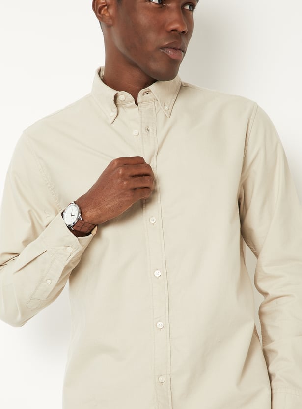 Men Soft Touch Regular Fit Oxford Shirt