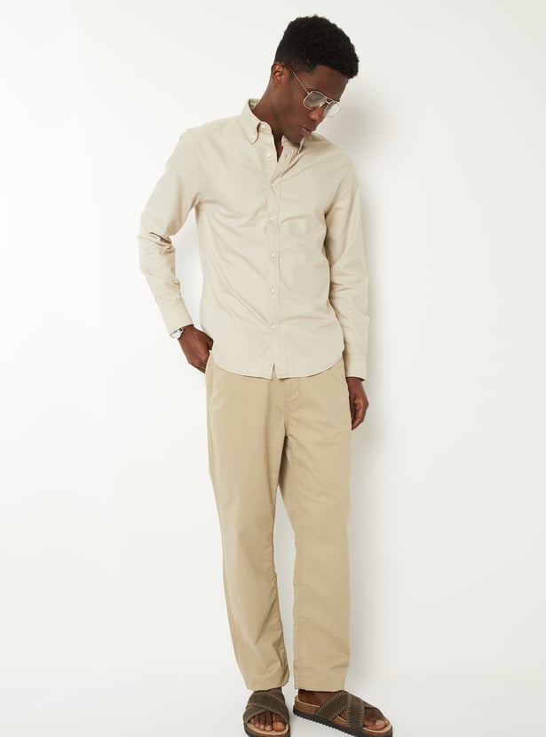 Men Soft Touch Regular Fit Oxford Shirt