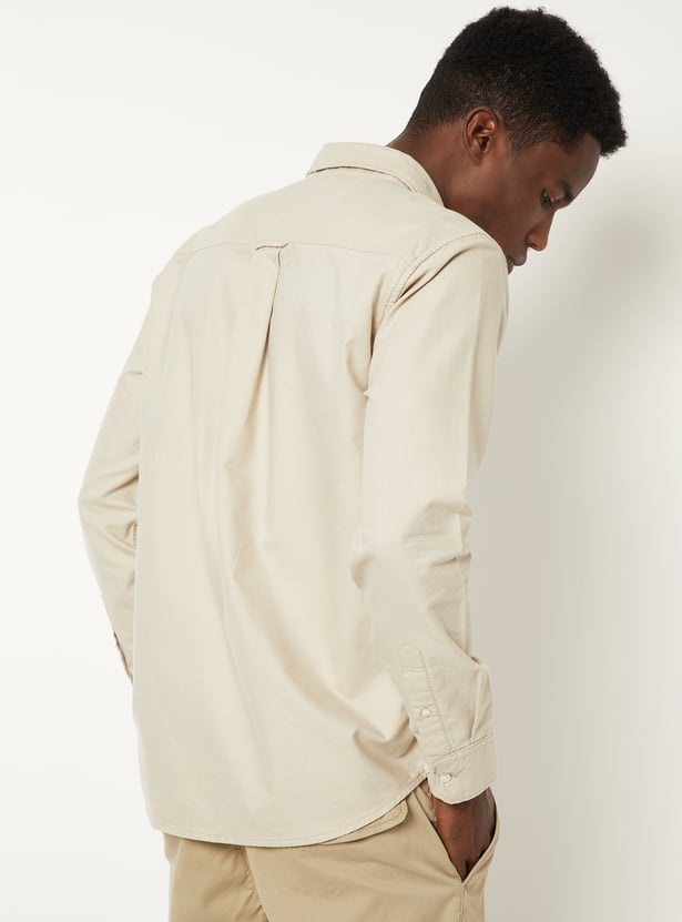 Men Soft Touch Regular Fit Oxford Shirt