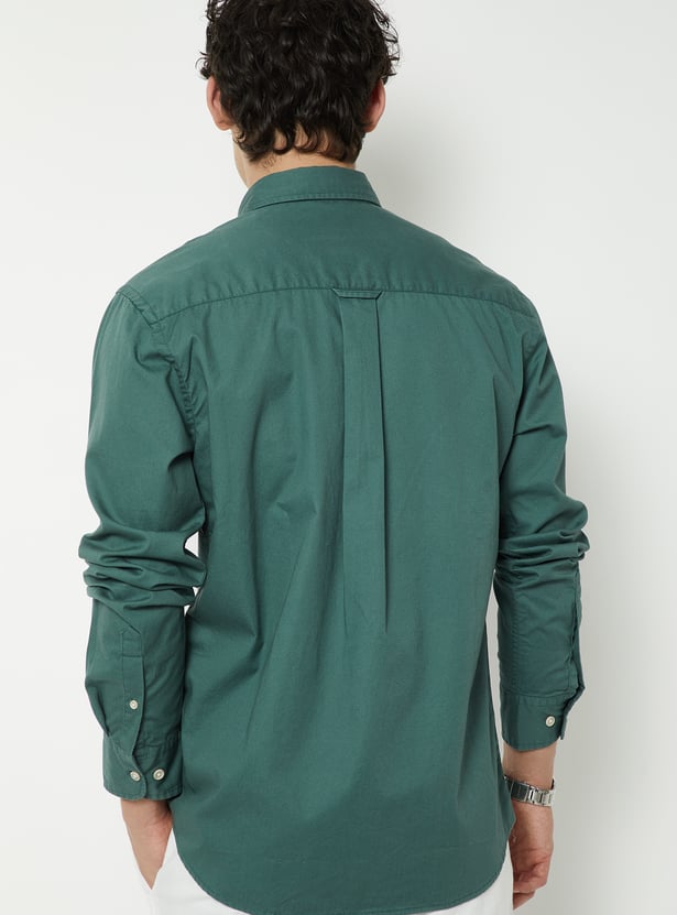 Men Soft Touch Regular Fit Twill Shirt