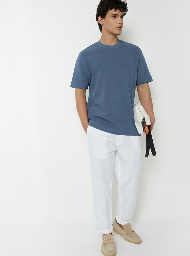 Men Textured T-shirt