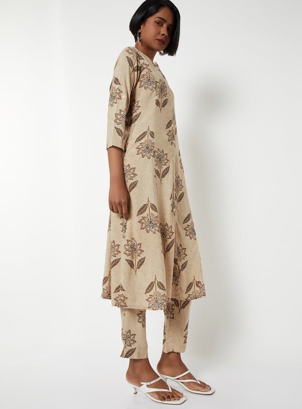 Women Printed A-line Kurta Set
