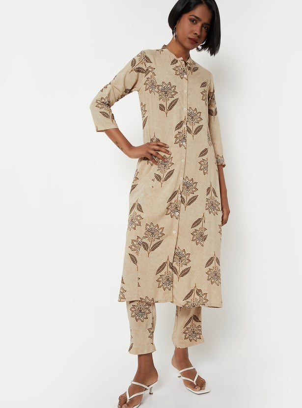 Women Printed A-line Kurta Set