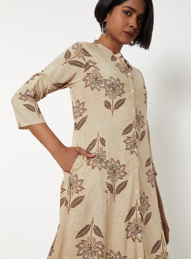 Women Printed A-line Kurta Set
