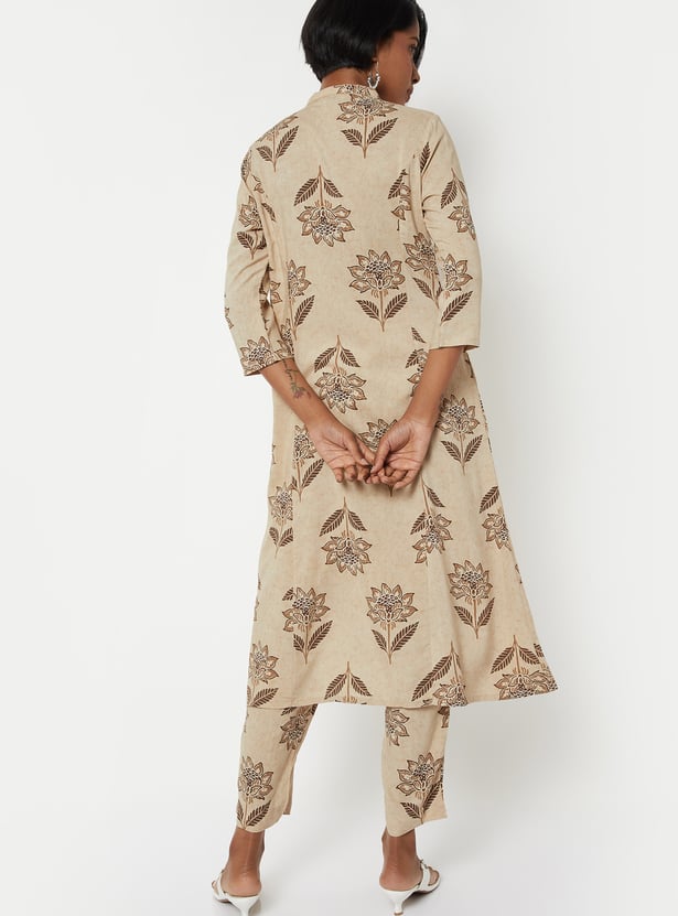 Women Printed A-line Kurta Set