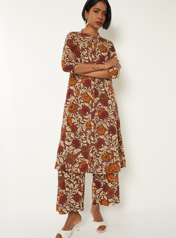 Women Printed A-line Kurta Set