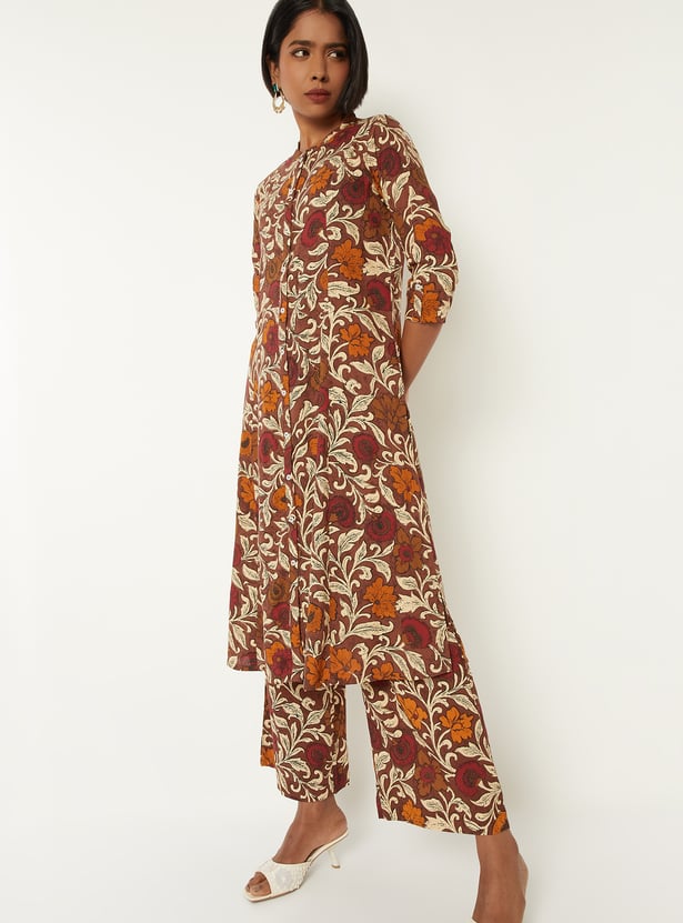 Women Printed A-line Kurta Set
