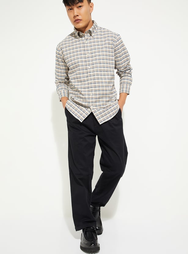 Men Checked Regular Fit Shirt