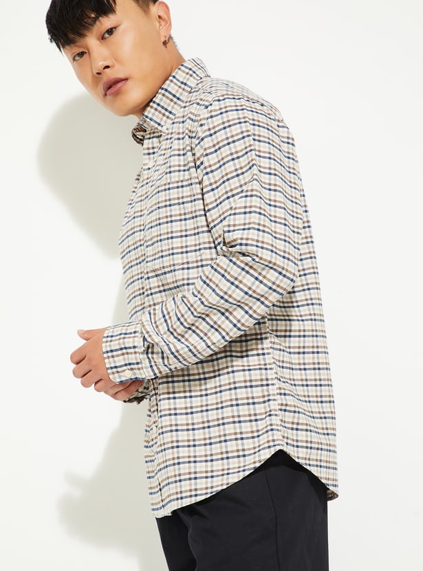 Men Checked Regular Fit Shirt