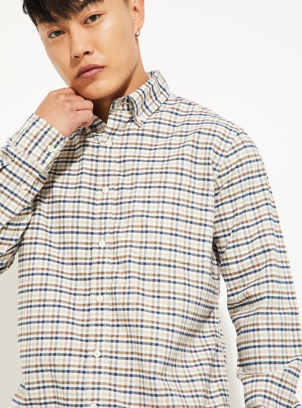 Men Checked Regular Fit Shirt