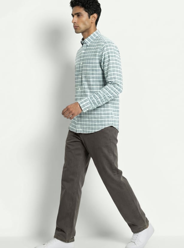 Men Checked Regular Fit Shirt