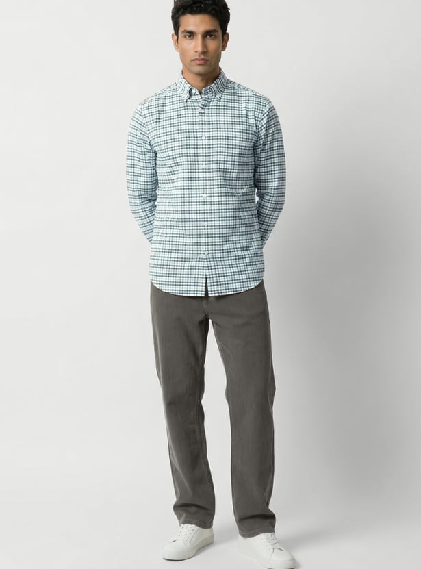 Men Checked Regular Fit Shirt