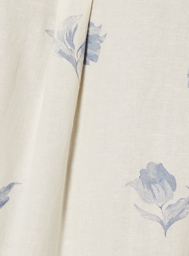 Men Linen Blend Regular Fit Shirt